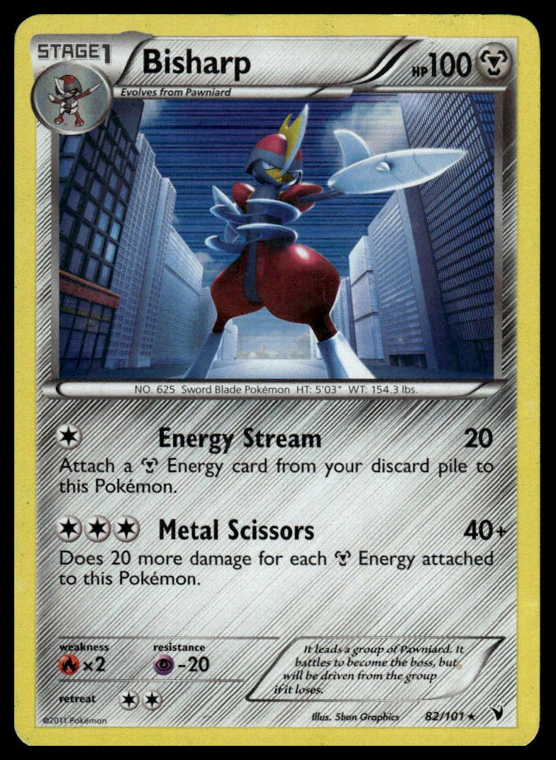 Pokemon TCG Bisharp (82) #82/101 Noble Victories