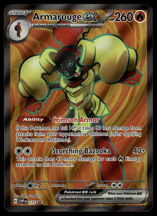Pokemon TCG Armarouge ex #125 SV: Scarlet & Violet Promo Cards