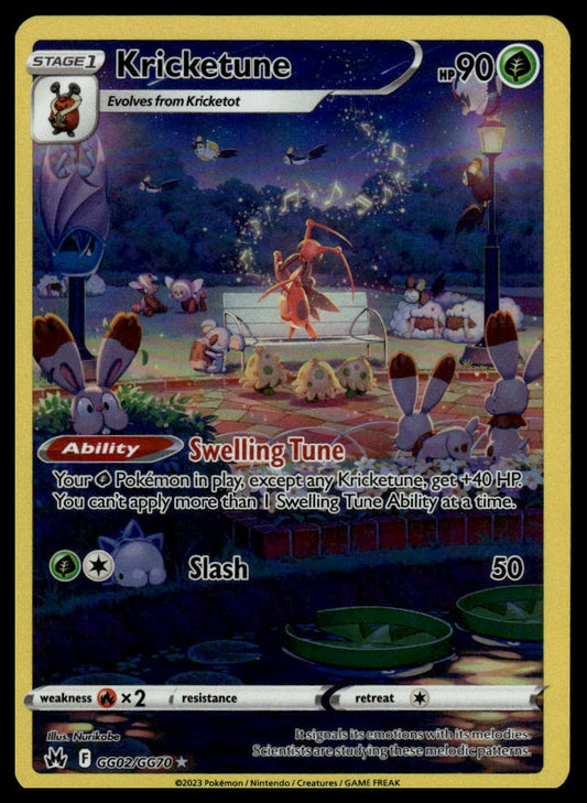 Pokemon TCG Kricketune #GG02/GG70 Crown Zenith: Galarian Gallery