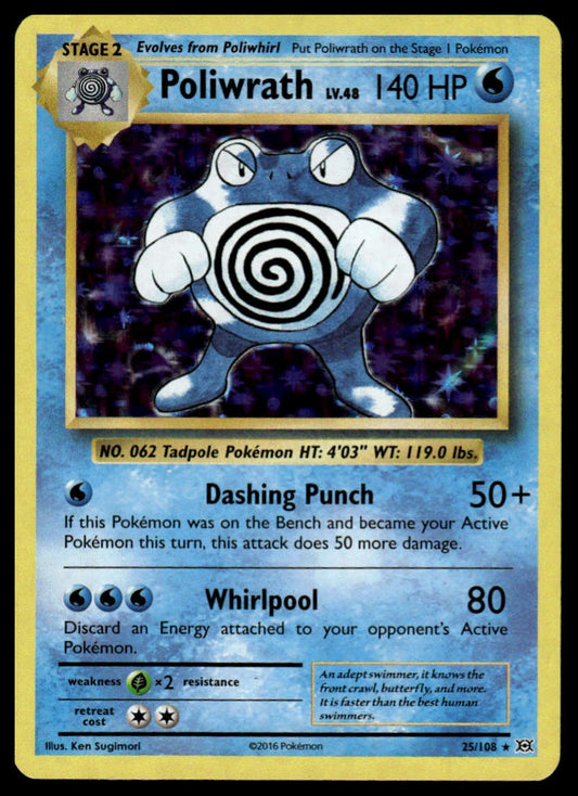 Pokemon TCG Poliwrath #25/108 XY - Evolutions
