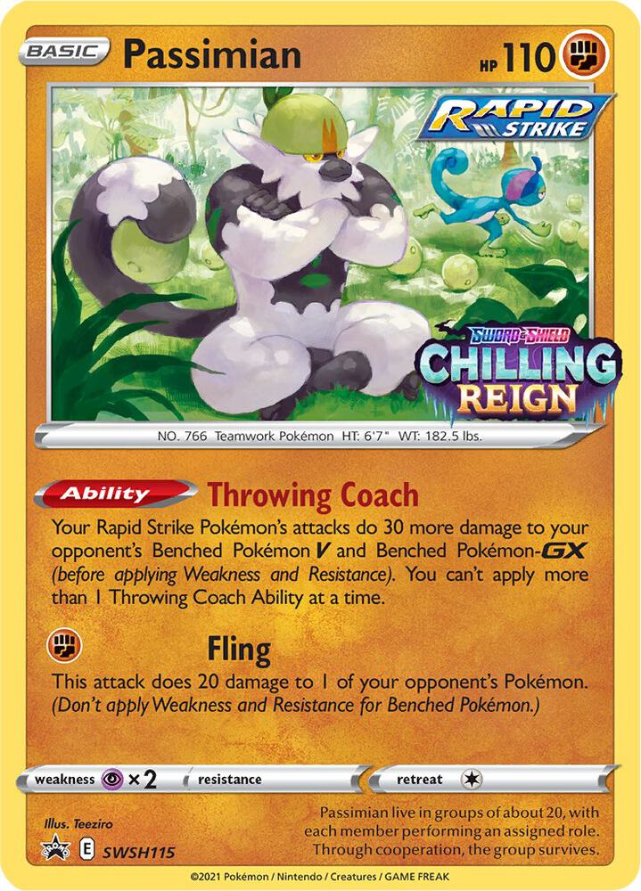 Pokemon Passimian SWSH115 SWSH Black Star Promos