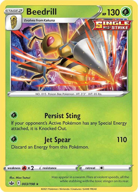 Pokemon Beedrill 3/198 Chilling Reign