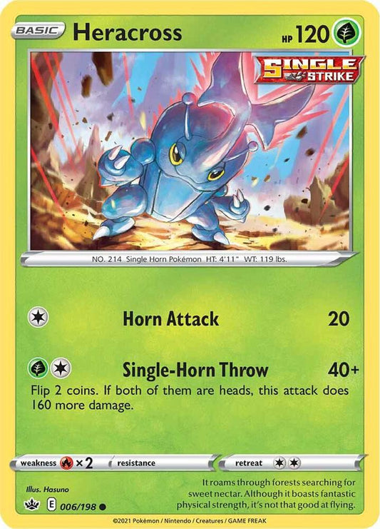 Pokemon Heracross 6/198 Chilling Reign