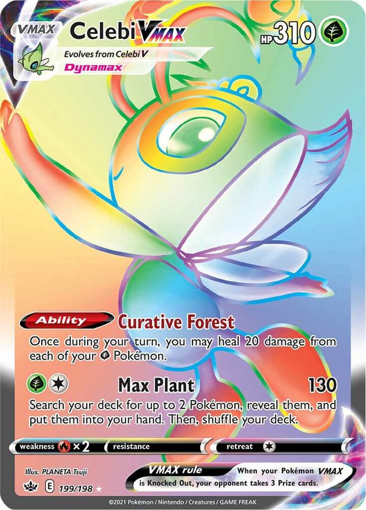 Pokemon Celebi VMAX 199/198 Chilling Reign