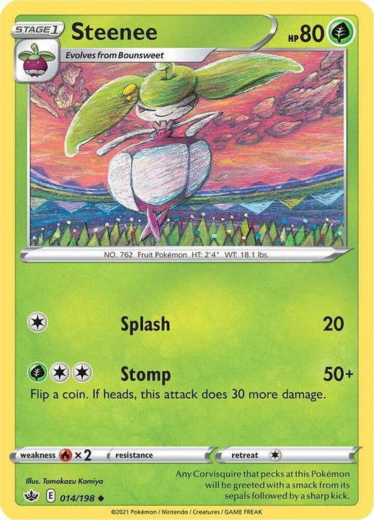 Pokemon Steenee 14/198 Chilling Reign