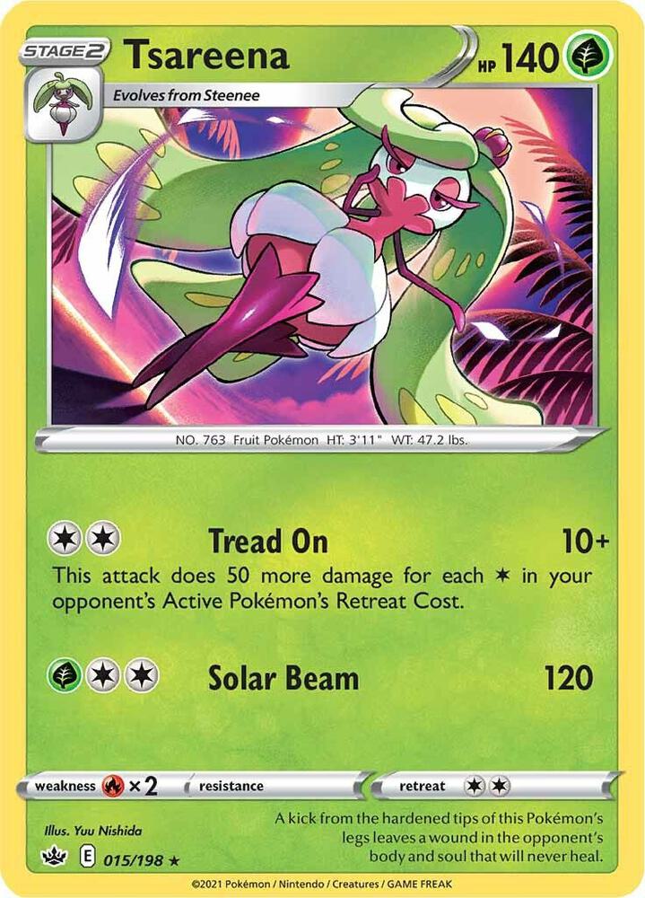 Pokemon Tsareena 15/198 Chilling Reign
