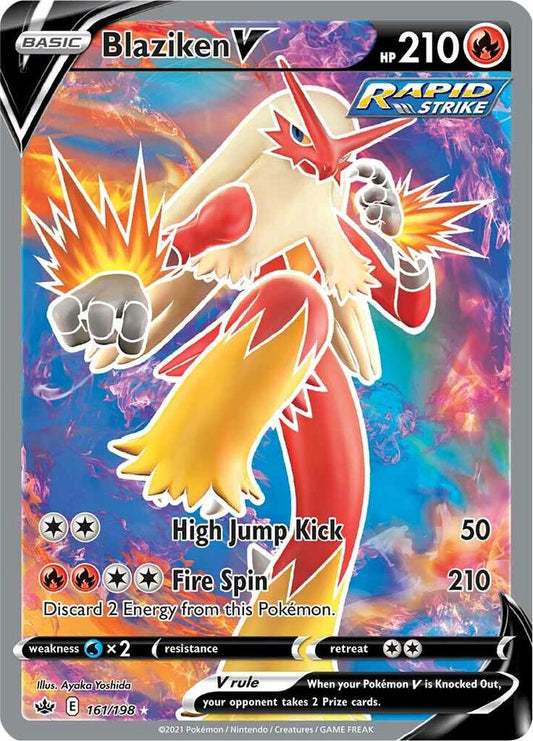 Pokemon Blaziken V 161/198 Chilling Reign