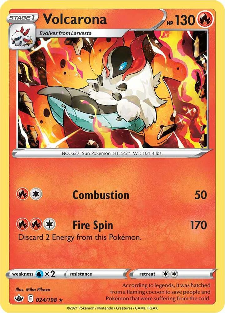 Pokemon Volcarona 24/198 Chilling Reign