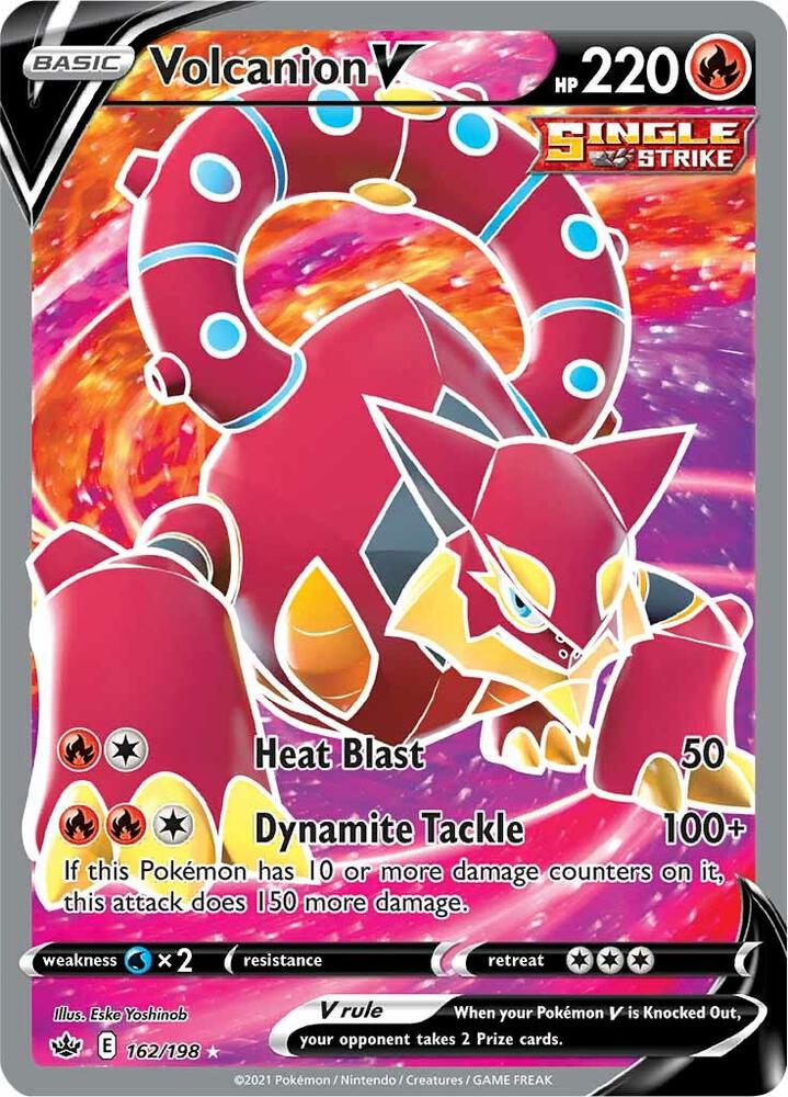 Pokemon Volcanion V 162/198 Chilling Reign