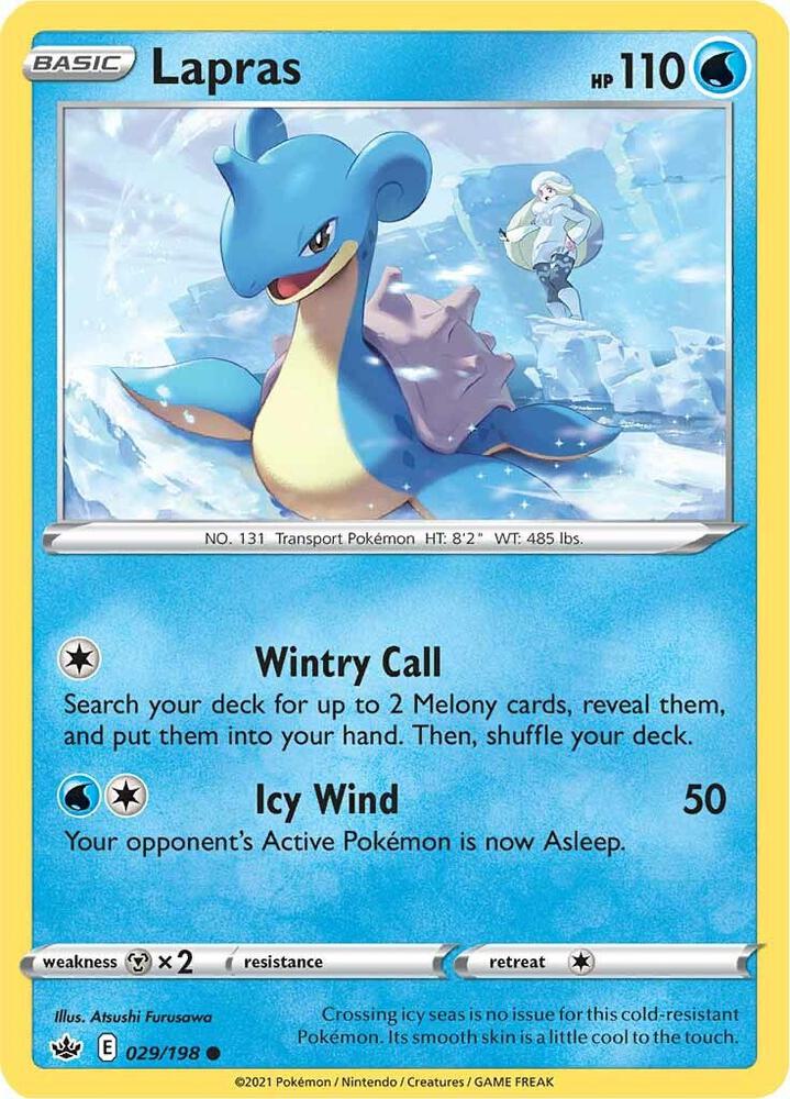 Pokemon Lapras 29/198 Chilling Reign