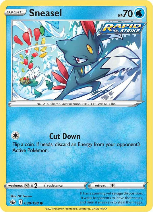 Pokemon Sneasel 30/198 Chilling Reign