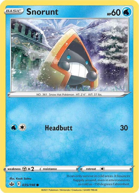 Pokemon Snorunt 35/198 Chilling Reign