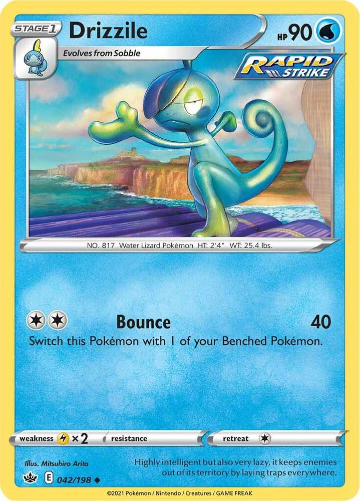 Pokemon Drizzile 42/198 Chilling Reign