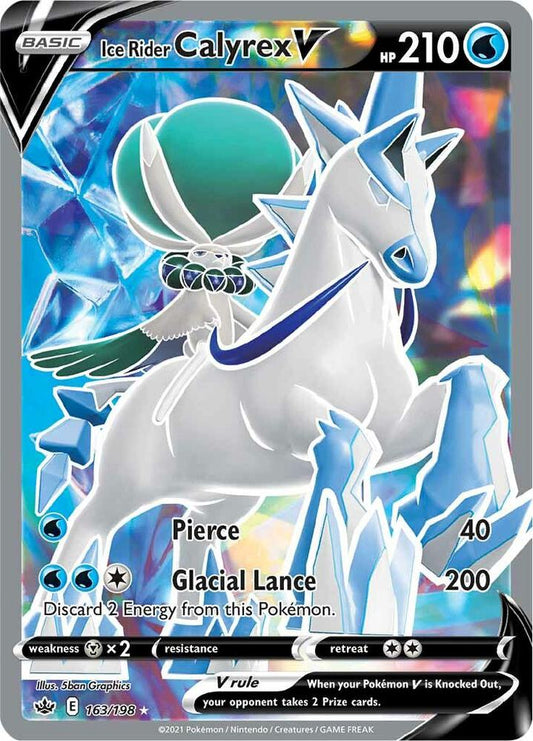 Pokemon Ice Rider Calyrex V 163/198 Chilling Reign