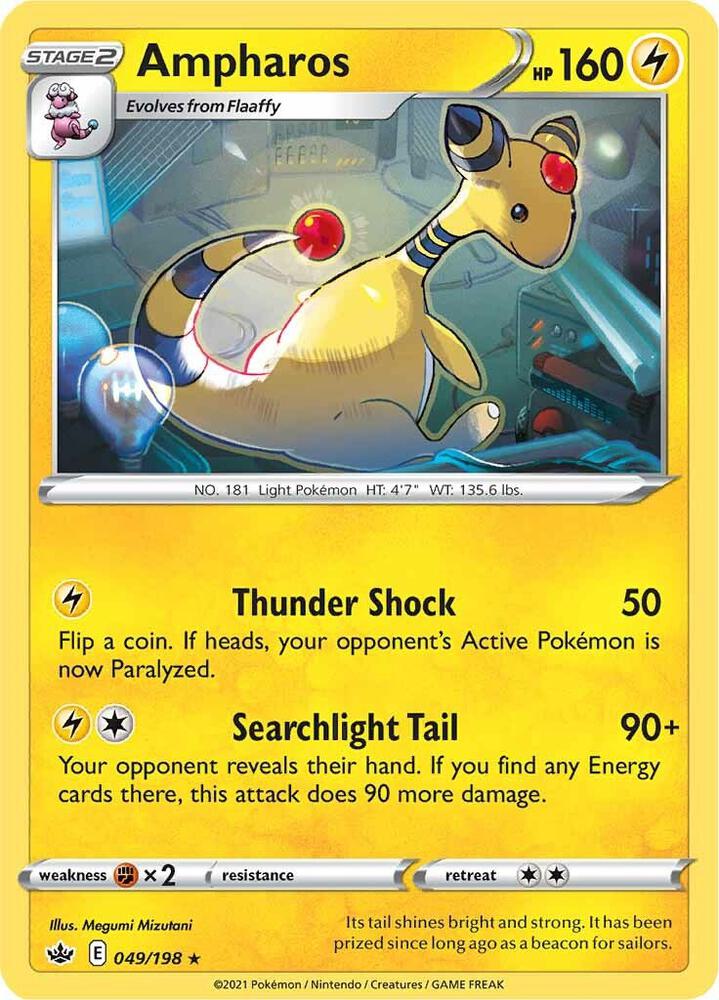 Pokemon Ampharos 49/198 Chilling Reign