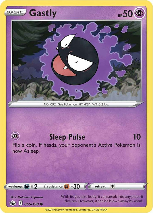 Pokemon Gastly 55/198 Chilling Reign