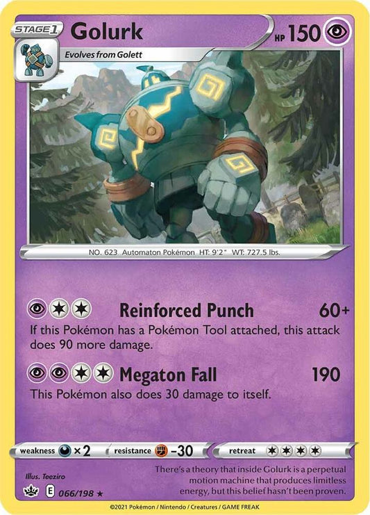 Pokemon Golurk 66/198 Chilling Reign