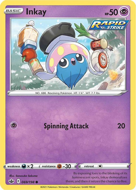 Pokemon Inkay 69/198 Chilling Reign