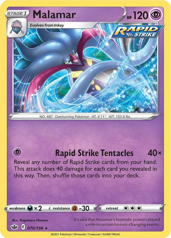 Pokemon Malamar 70/198 Chilling Reign