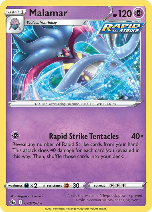 Pokemon Malamar 70/198 Chilling Reign