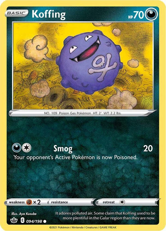 Pokemon Koffing 94/198 Chilling Reign