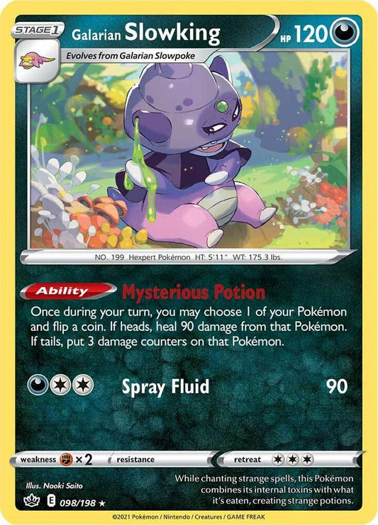 Pokemon Galarian Slowking 98/198 Chilling Reign