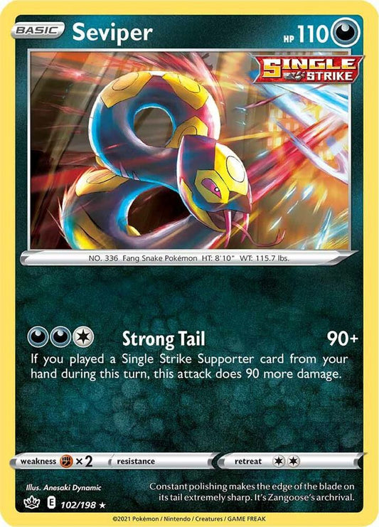 Pokemon Seviper 102/198 Chilling Reign
