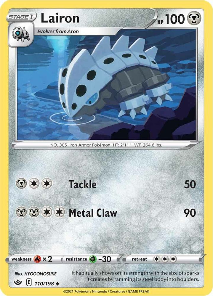 Pokemon Lairon 110/198 Chilling Reign
