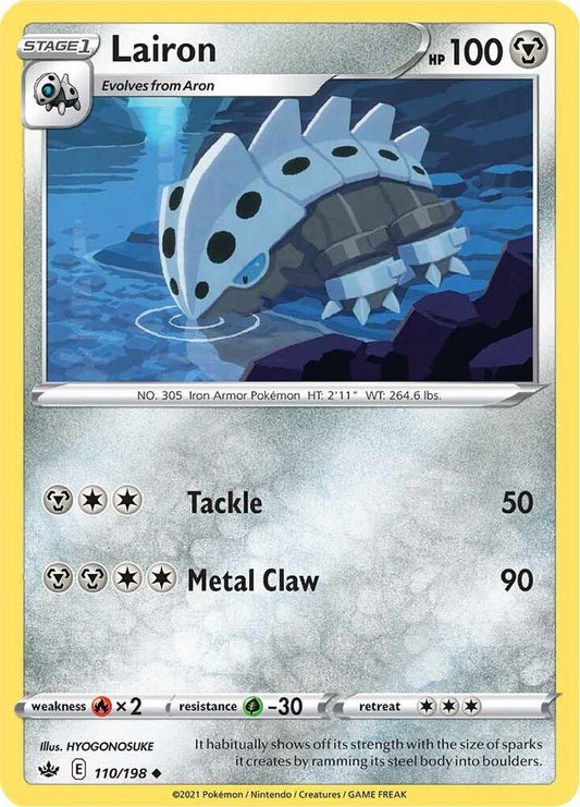 Pokemon Lairon 110/198 Chilling Reign