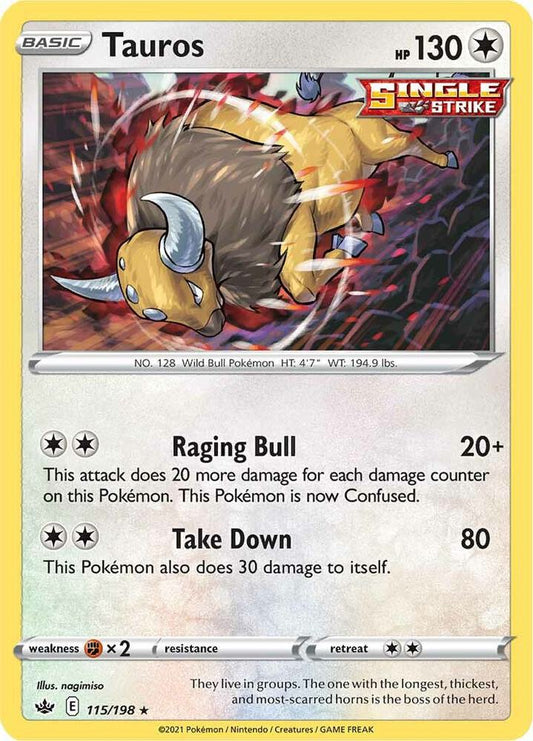 Pokemon Tauros 115/198 Chilling Reign