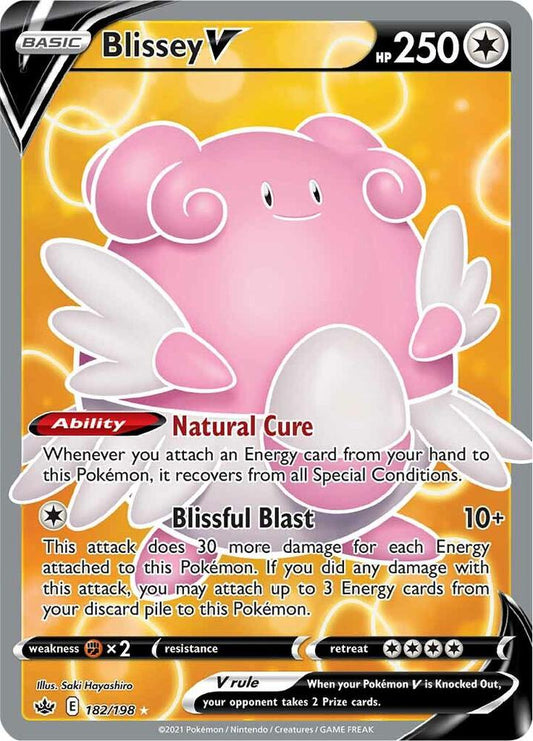 Pokemon Blissey V 182/198 Chilling Reign