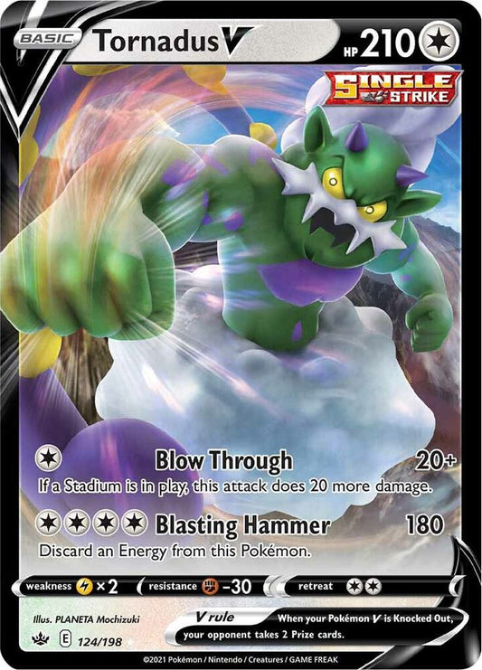 Pokemon Tornadus V 124/198 Chilling Reign