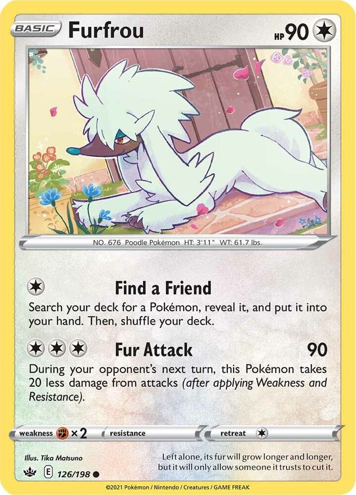 Pokemon Furfrou 126/198 Chilling Reign
