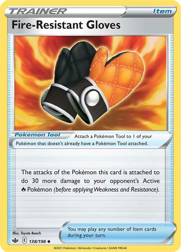Pokemon Fire-Resistant Gloves 138/198 Chilling Reign