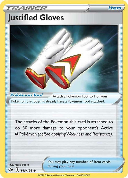 Pokemon Justified Gloves 143/198 Chilling Reign