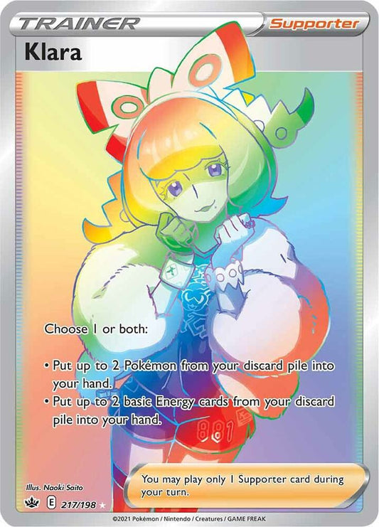 Pokemon Klara 217/198 Chilling Reign