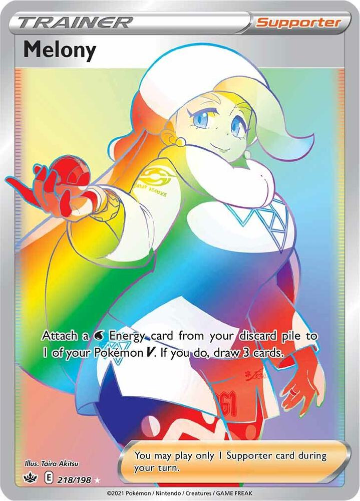 Pokemon Melony 218/198 Chilling Reign