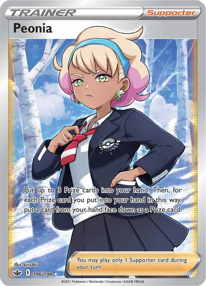 Pokemon Peonia 196/198 Chilling Reign