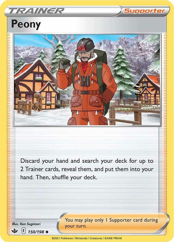 Pokemon Peony 150/198 Chilling Reign