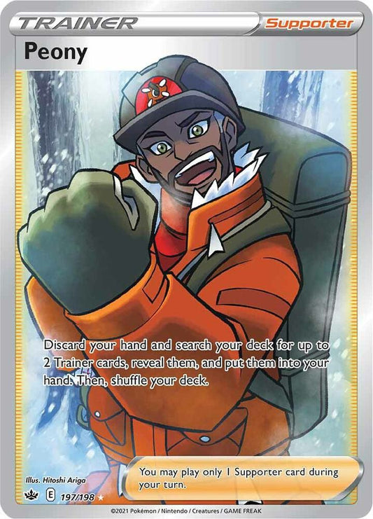 Pokemon Peony 197/198 Chilling Reign