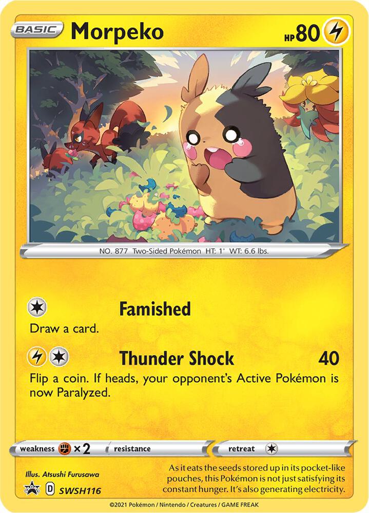 Pokemon Morpeko SWSH116 SWSH Black Star Promos