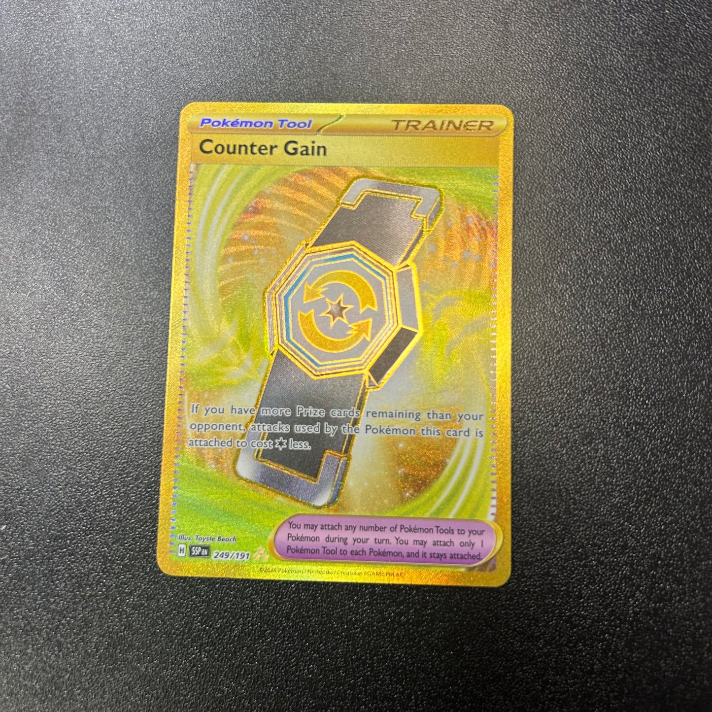 Pokemon TCG Counter Gain (Gold) 249/191 Surging Sparks