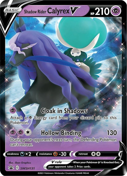 Pokemon Shadow Rider Calyrex V SWSH131 SWSH Black Star Promos