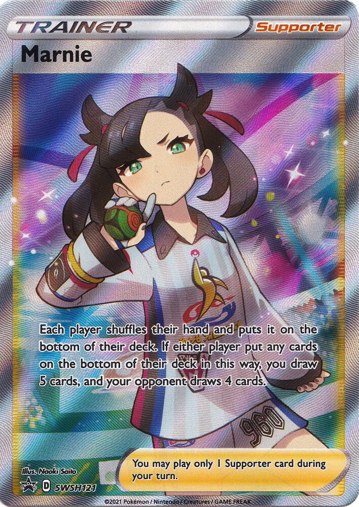 Pokemon Marnie SWSH121 SWSH Black Star Promos