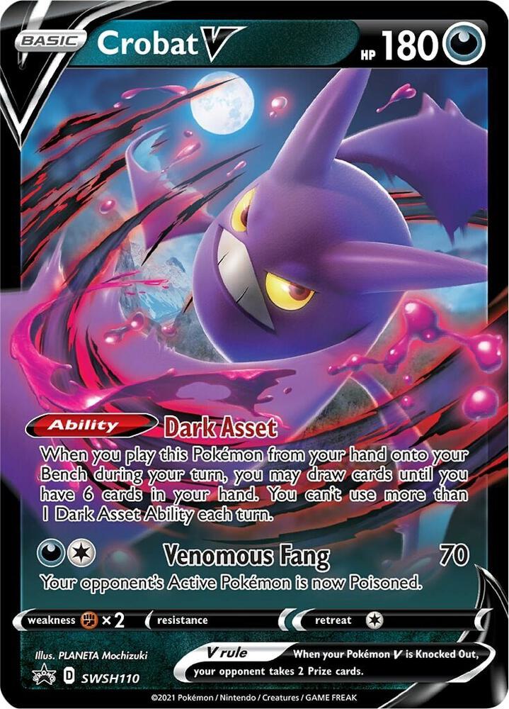 Pokemon Crobat V SWSH110 SWSH Black Star Promos