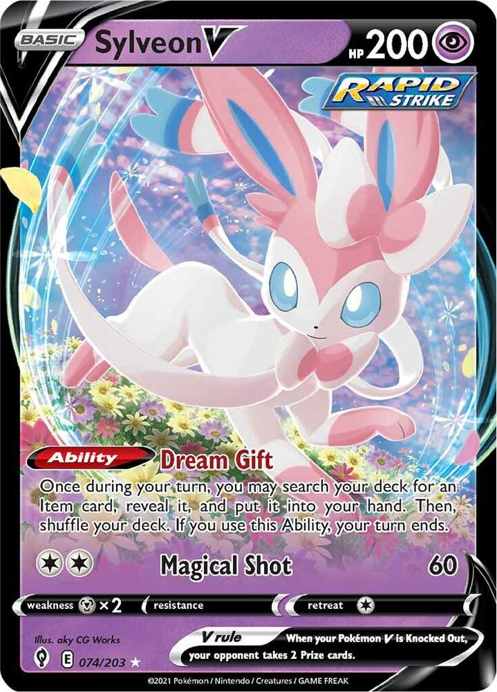 Pokemon Sylveon V 74/203 Evolving Skies