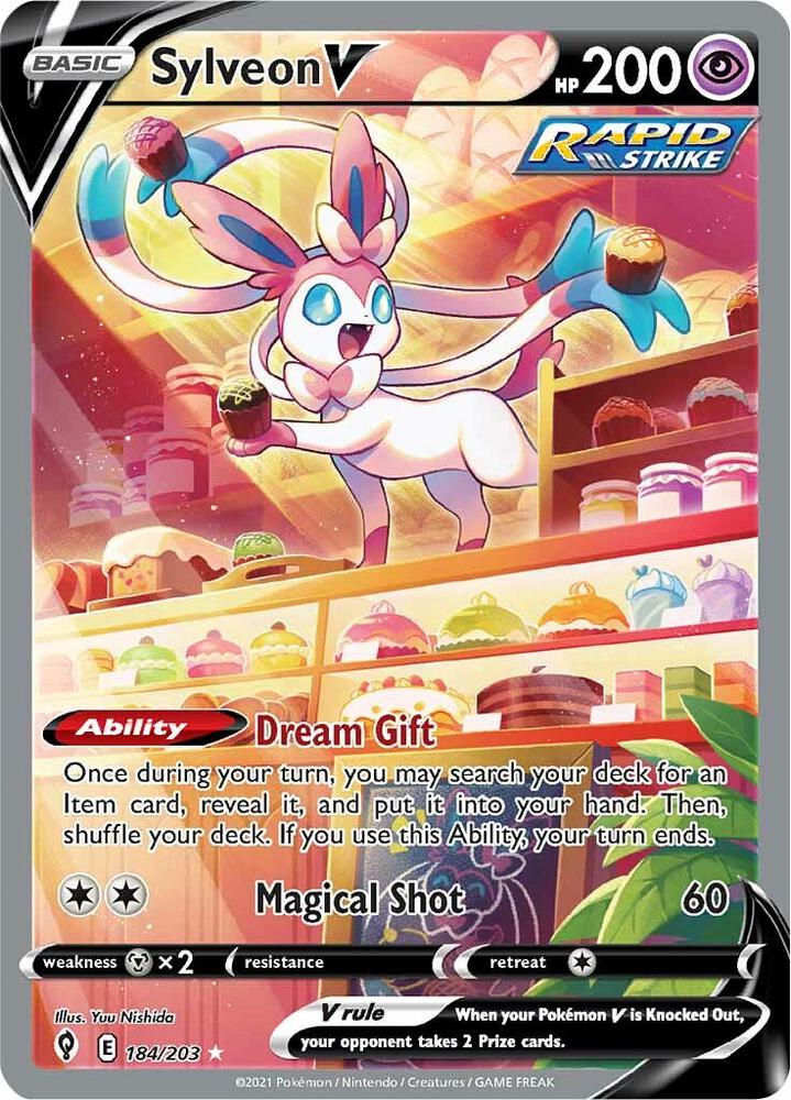 Pokemon Sylveon V 184/203 Evolving Skies