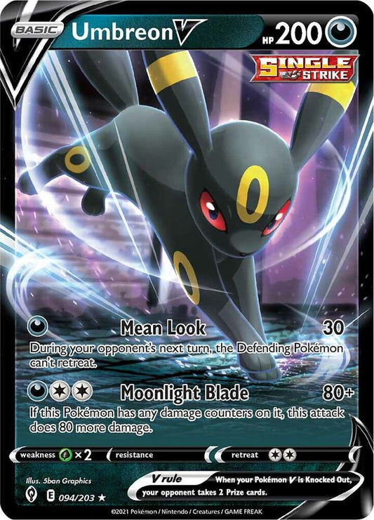 Pokemon Umbreon V 94/203 Evolving Skies