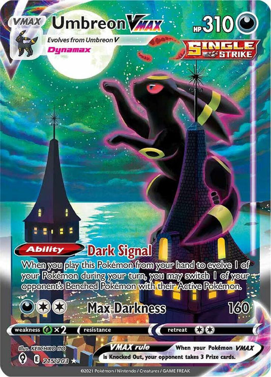 Pokemon Umbreon VMAX 215/203 Evolving Skies