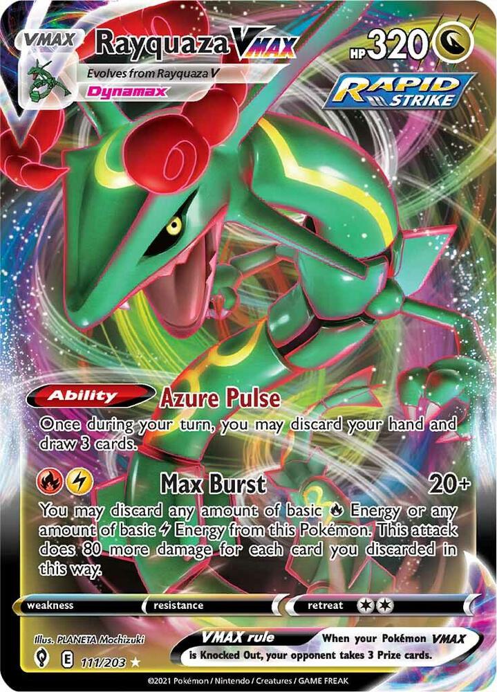 Pokemon Rayquaza VMAX 111/203 Evolving Skies